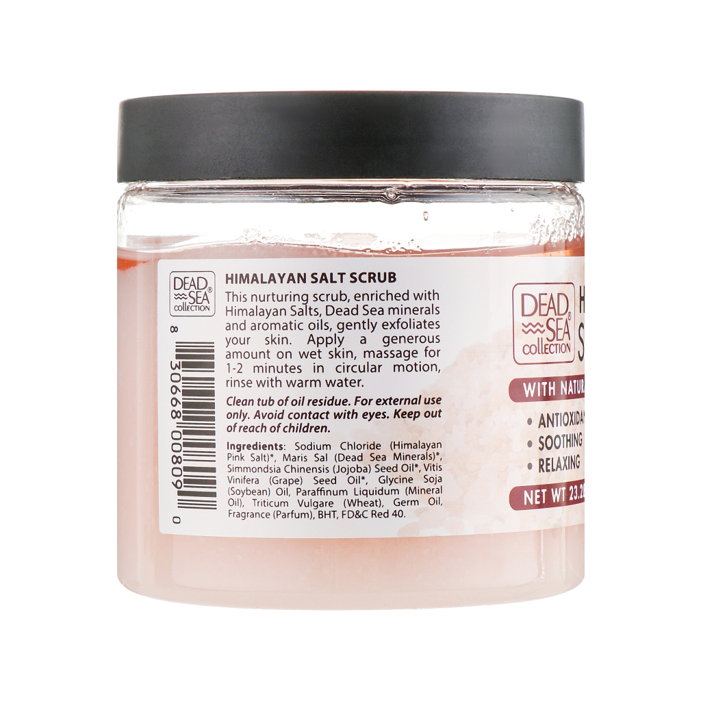 Скраб для тіла Dead Sea Collection з гімалайською сіллю та мінералами Мертвого моря 660 г (830668008090) - изображение 2