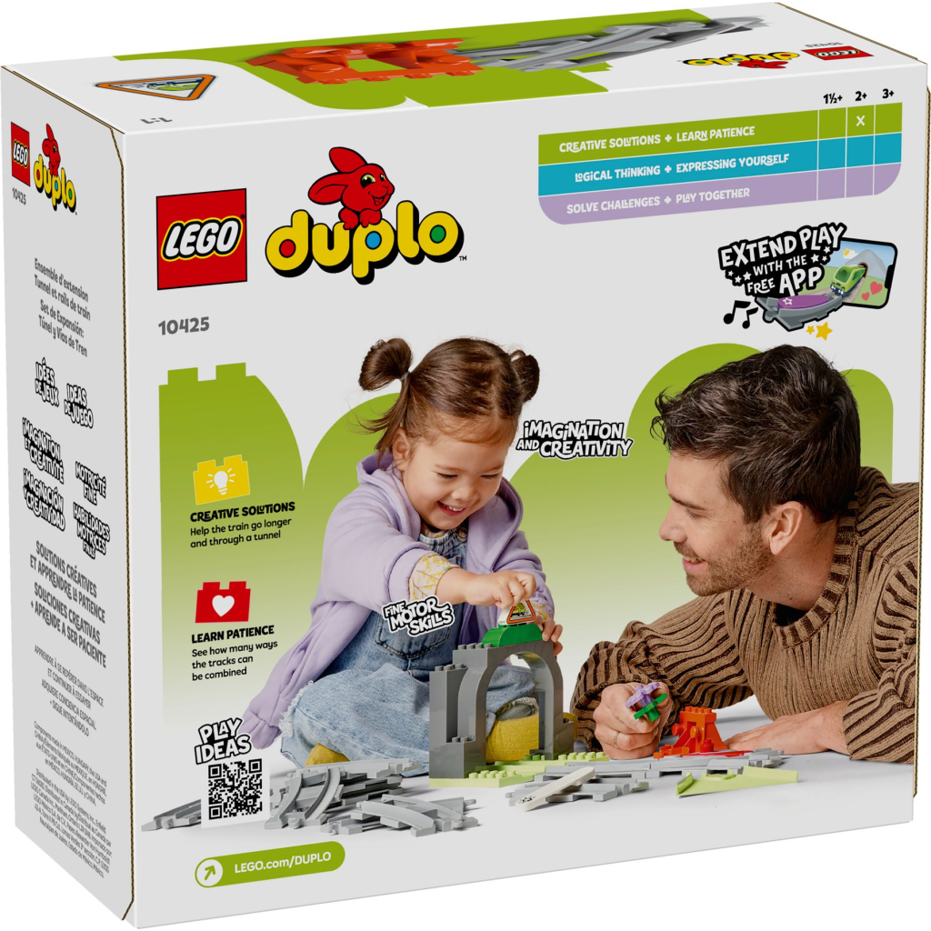 Конструктор LEGO DUPLO Town Додатковий набір. Залізничний тунель і колії (10425) - зображення 7