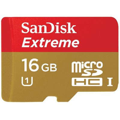 Карта пам'яті SanDisk 16Gb microSDHC eXtreme Class10 UHS-I (SDSDQX-016G-U46A) - зображення 1