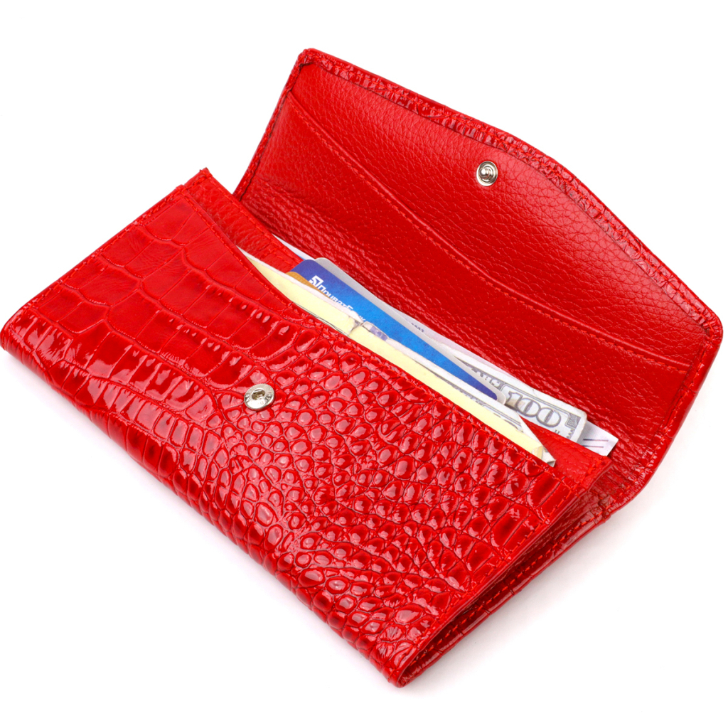 Портмоне Canpellini З натуральної шкіри Червоне (21699) - зображення 5