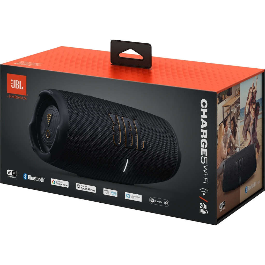 Акустична система JBL Charge 5 Wi-Fi Black (JBLCHARGE5WIFIBLK) - зображення 9