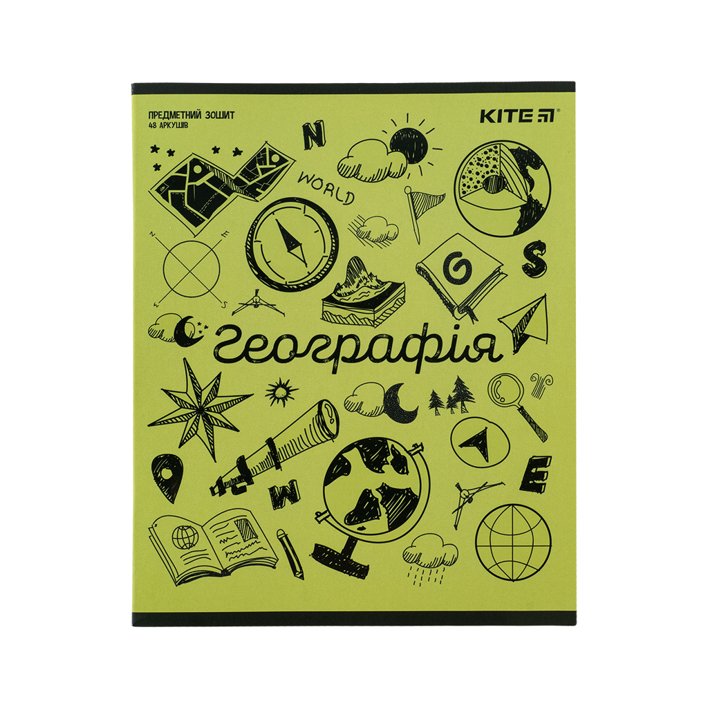 Зошит Kite предметний Sketch 48 аркушів, географія клітинка (K24-240-21) - зображення 1