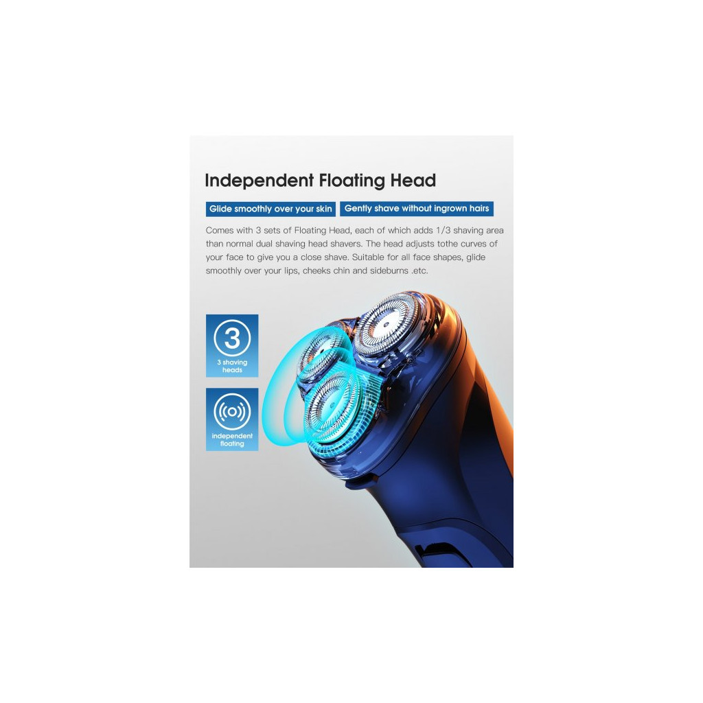 Електробритва Xiaomi Enchen BlackStone 3D Black - зображення 3