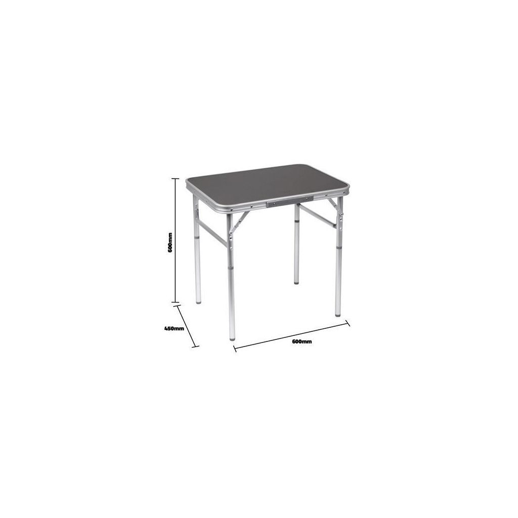 Туристичний стіл Bo-Camp 60x45 cm Grey (1404385) (DAS303271) - зображення 6