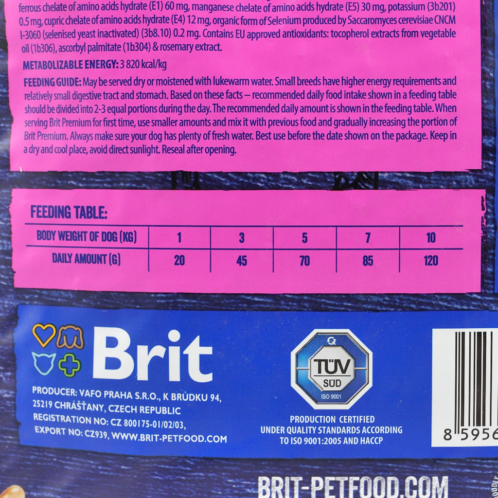 Сухий корм для собак Brit Premium Dog Adult S 3 кг (8595602526291) - зображення 4