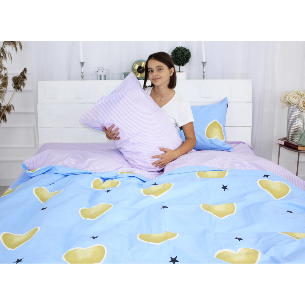 Постільна білизна MirSon Бязь Premium 17-0463 Love stories Сімейний (2200003319989) - зображення 3
