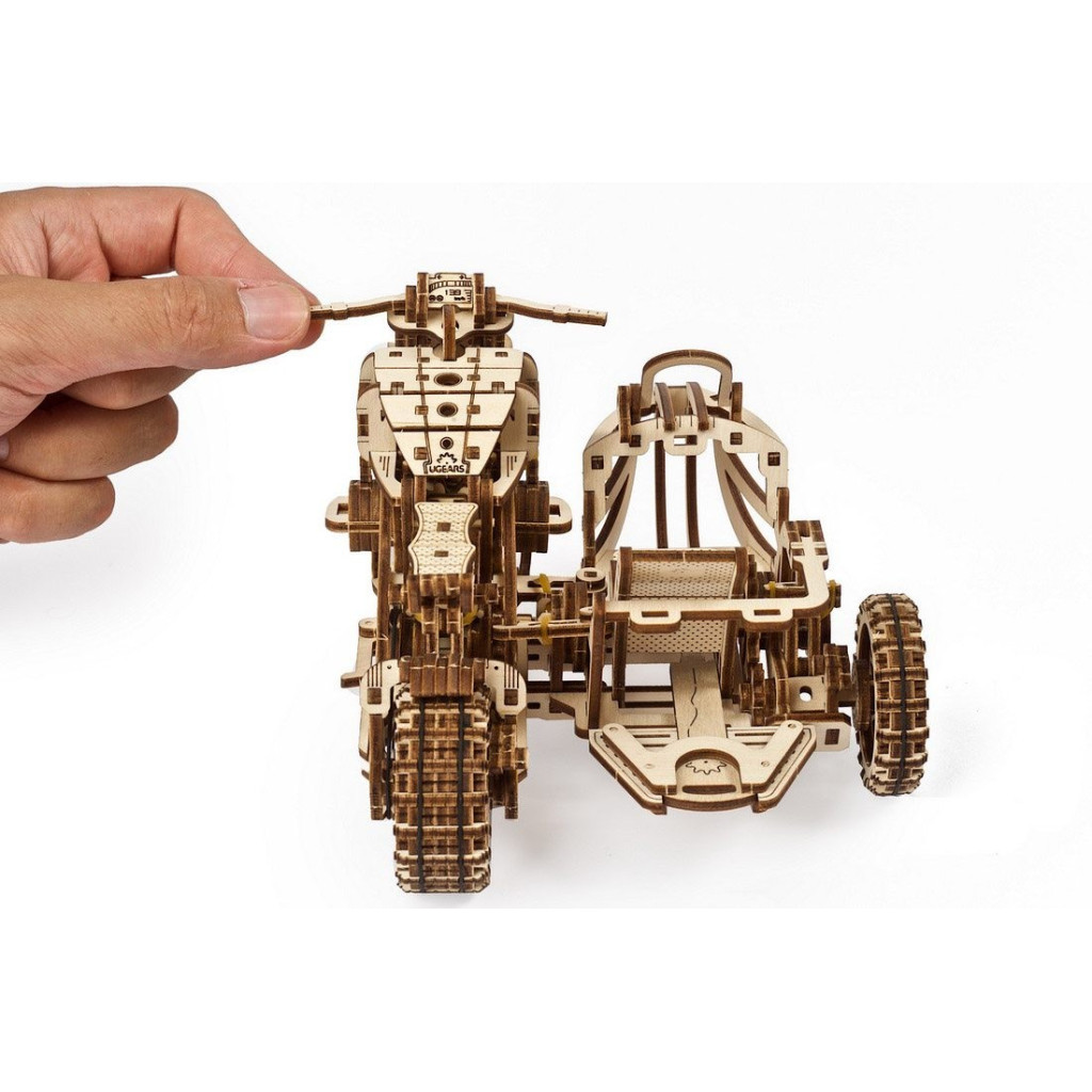 Конструктор Ugears Scrambler UGR-10 з мотоколяскою (70137) - изображение 10