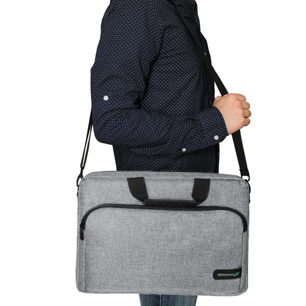 Сумка для ноутбука Grand-X 15.6'' SB-139 Light Grey (SB-139G) - изображение 9