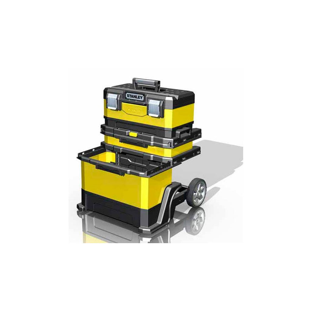 Ящик для інструментів Stanley Rolling Workshop, 568x730x389 мм, з колесами (1-95-621) - зображення 2