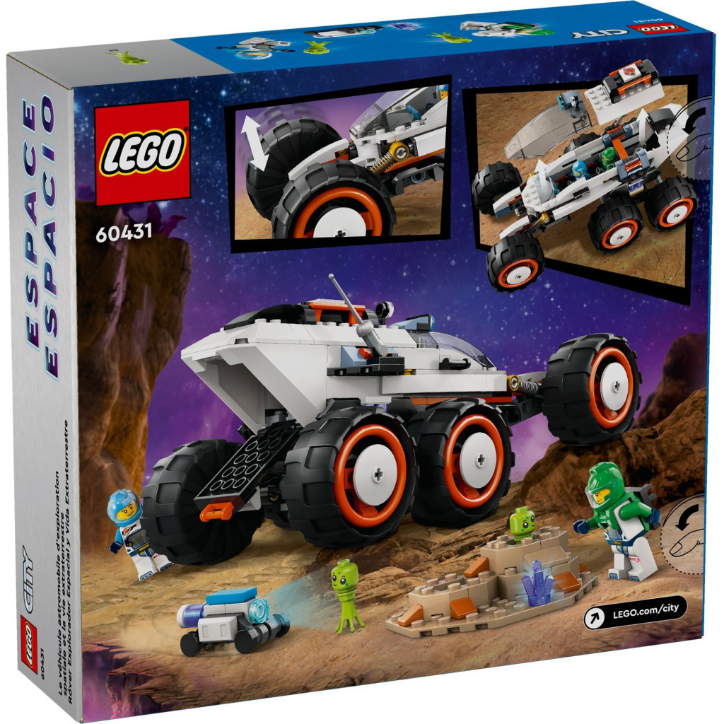 Конструктор LEGO City Космічний дослідницький всюдихід й інопланетне життя 311 деталей (60431) - зображення 7