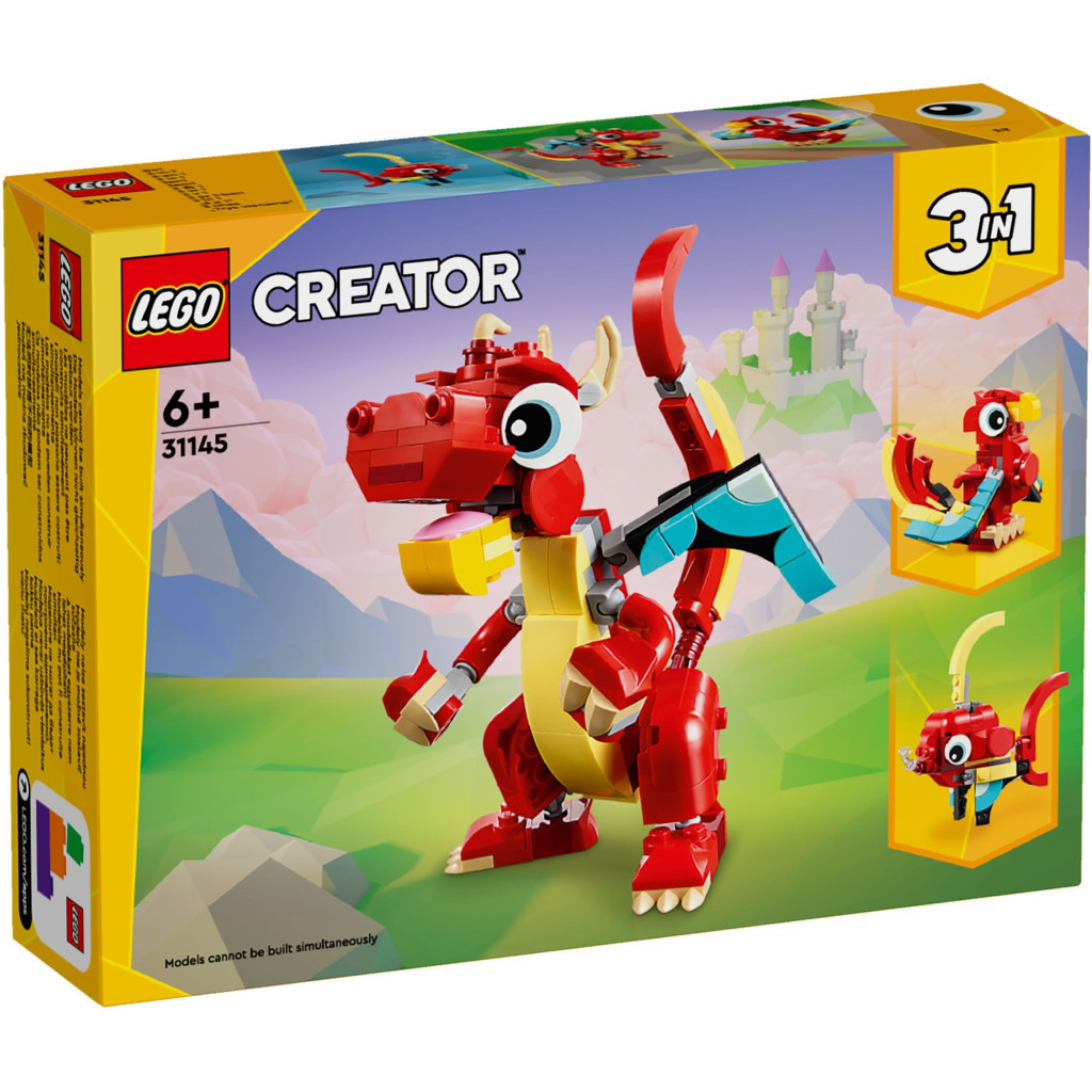 Конструктор LEGO Creator Червоний Дракон 149 деталей (31145) - зображення 1