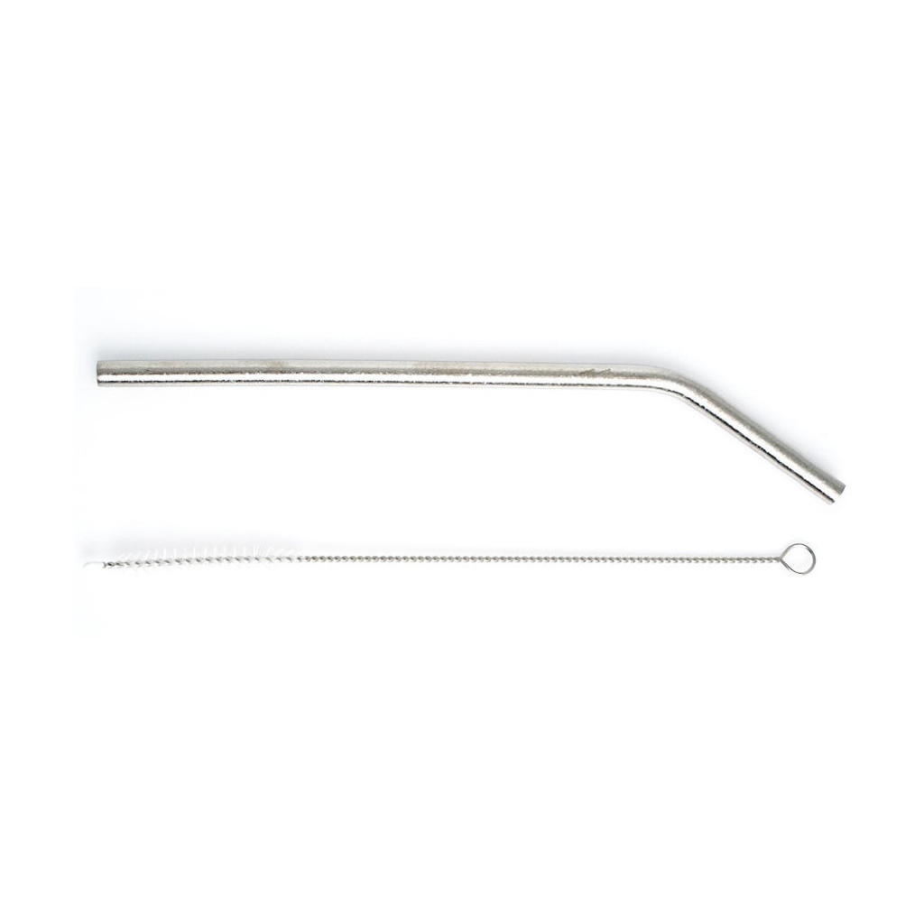 Трубочки туристичні TiTo Titanium вигнута з мішечком Grey (STB-GRkit) - зображення 3