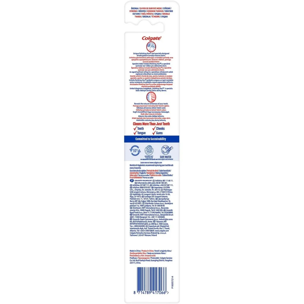 Зубна щітка Colgate Макс Блиск Зелена (2170000000077) - изображение 4