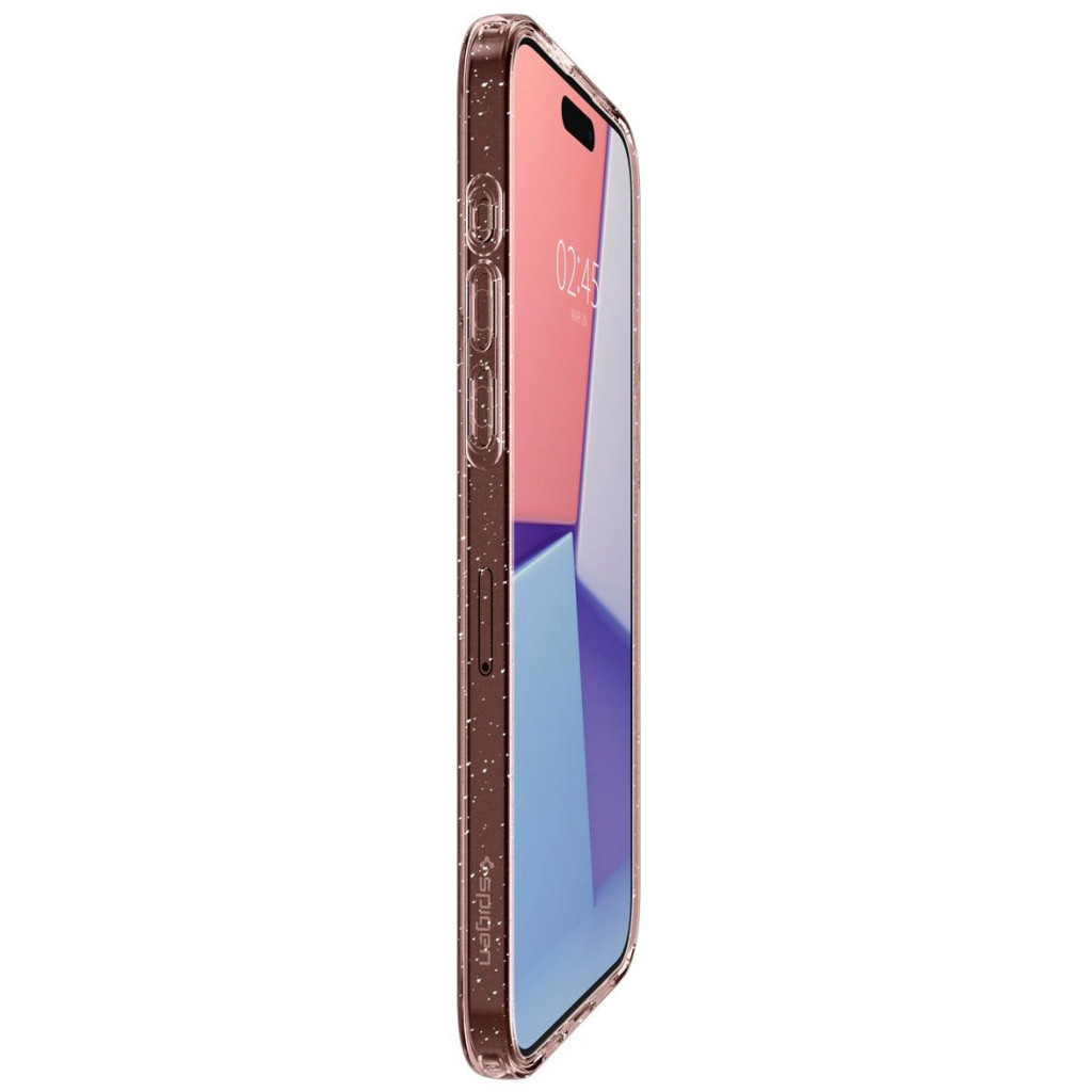 Чохол до мобільного телефона Spigen Apple iPhone 15 Pro Liquid Crystal Glitter Rose Quartz (ACS06702) - изображение 3