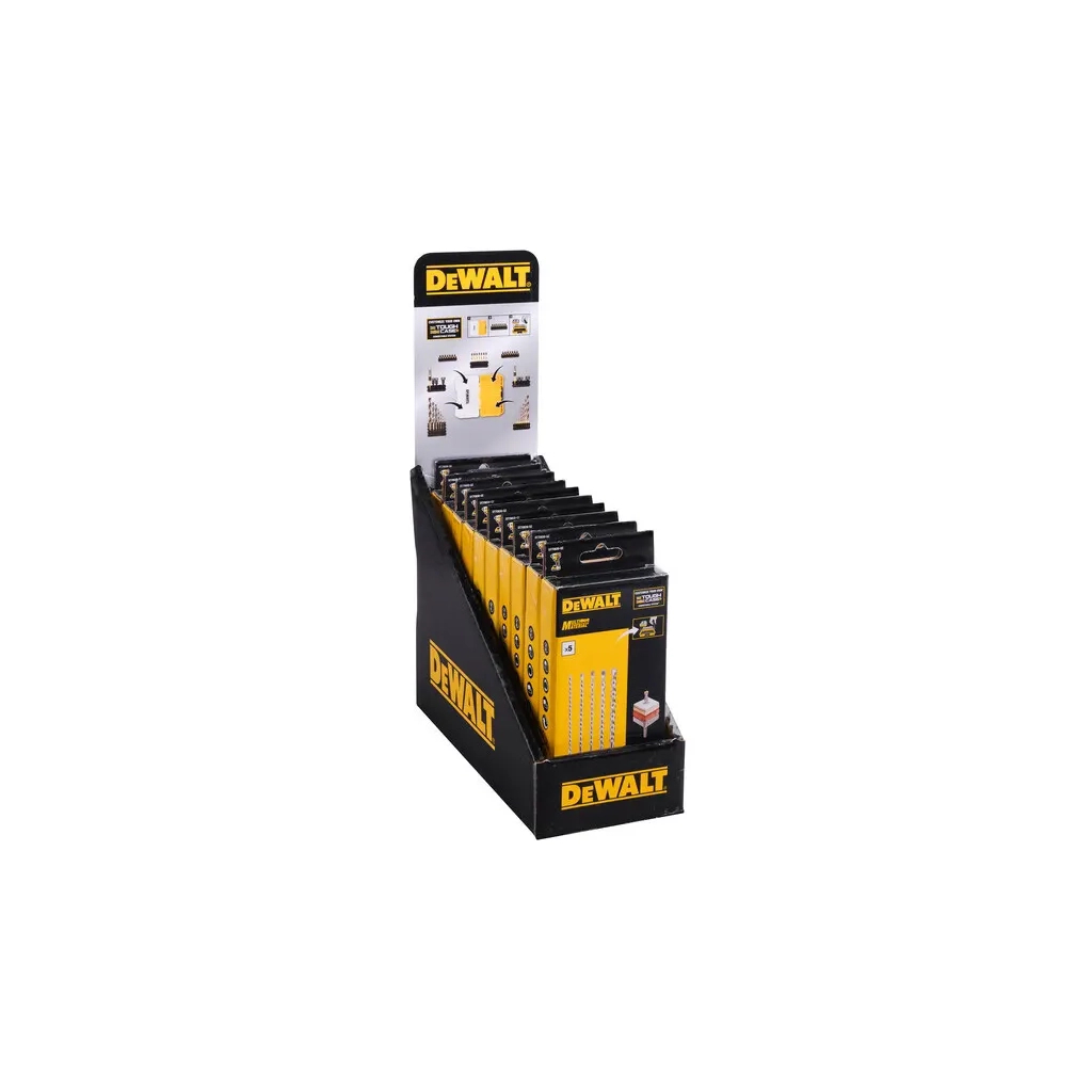 Набір свердл DeWALT у касеті для Tough Case, універсальних MULTI MATERIAL IMPACT 5 шт. (DT70830) - зображення 3