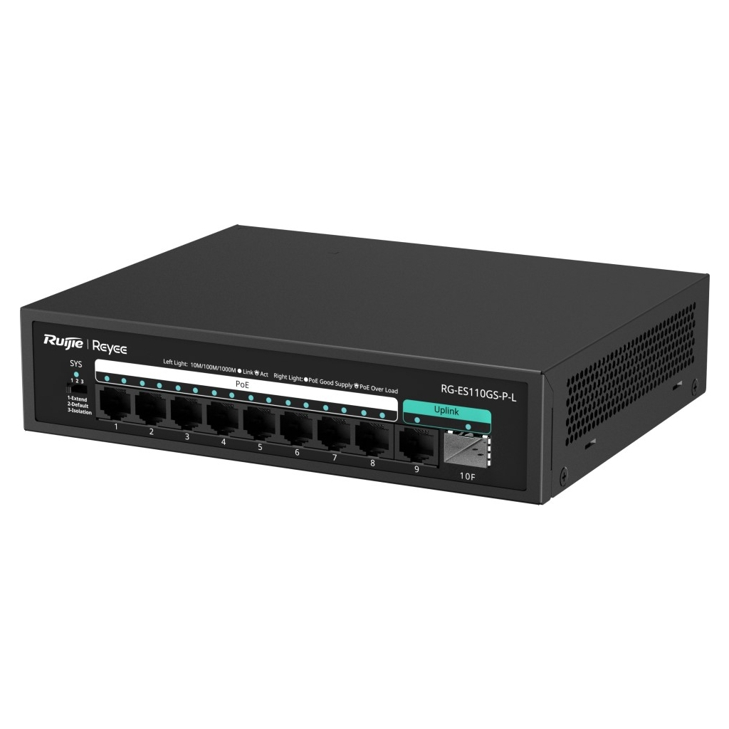 Комутатор мережевий Ruijie Networks RG-ES110GS-P-L - зображення 2