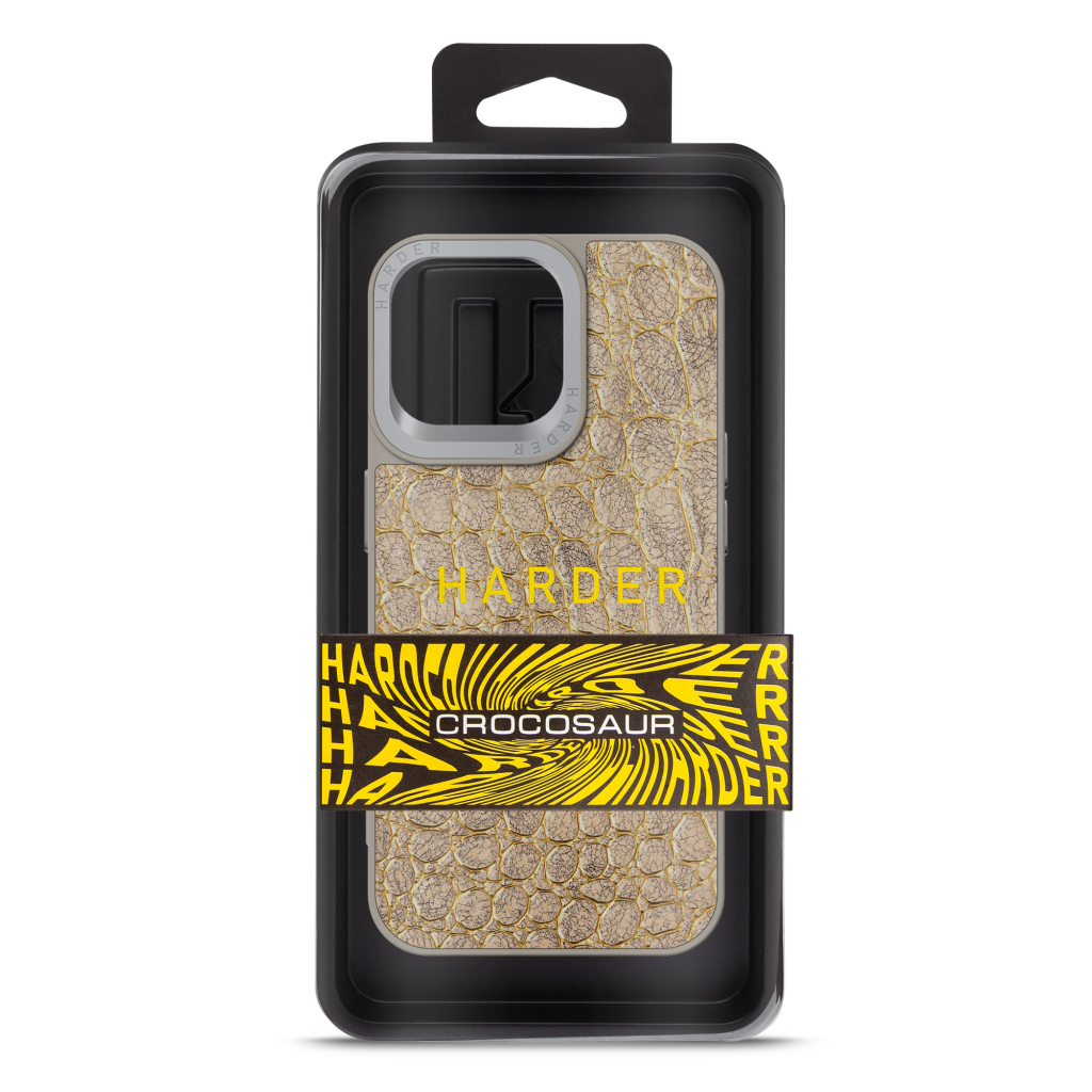 Чохол до мобільного телефона Harder Crocosaur Apple iPhone 14 Pro Max Titanium (ARM76729) - зображення 3