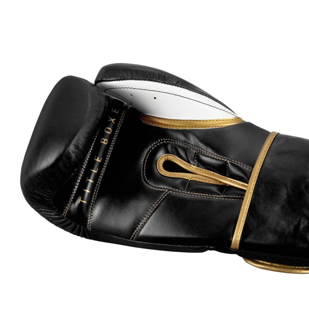 Боксерські рукавички Title Boxeo Mexican Leather Quatro Black/White 12 oz (BATGE4 12 oz BK/WH) - зображення 8
