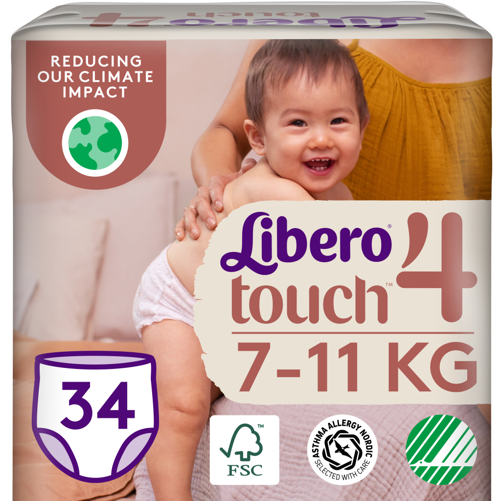 Підгузки Libero Touch Pants Розмір 4 (7-11 кг) 34 шт (7322541739991) - зображення 1