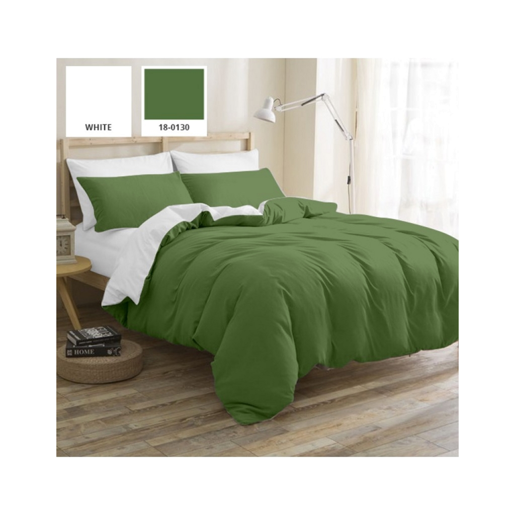 Постільна білизна MirSon Бязь Premium Green Diego (11-2107 + 18-0130) 2х160х220 (2200001709430) - зображення 1