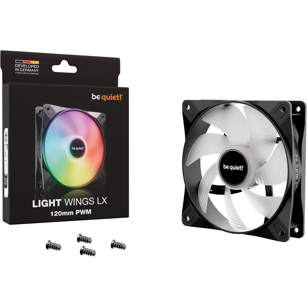Кулер до корпусу Be quiet! LIGHT WINGS LX 120mm PWM (BL120) - зображення 5