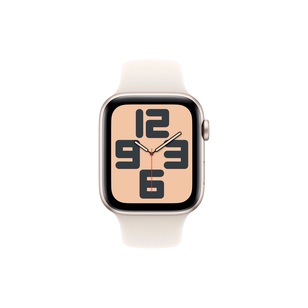 Смарт-годинник Apple Watch SE 2024 GPS 40mm Starlight Aluminium Case with Starlight Sport Band - M/L (MXEG3QH/A) - зображення 2