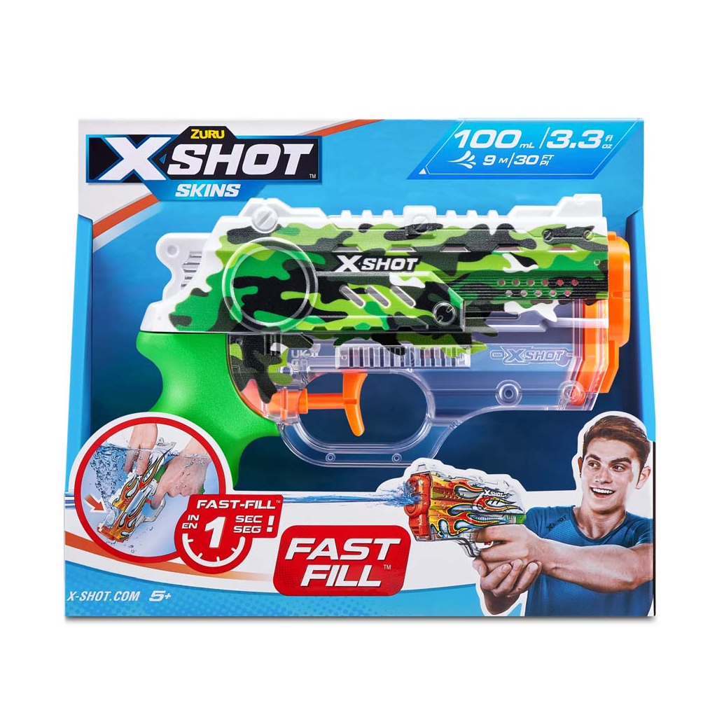 Іграшкова зброя Zuru X -Shot Водний бластер Fast FIill Sins NANO Jungle Camo (11853B) - зображення 3