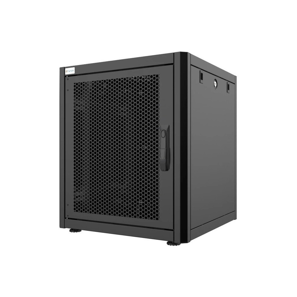Шафа напольна Mirsan GTN 19" 12U 600x600, перфоровані двері (MR.GTN12U66DE.01_PRF63) - зображення 1