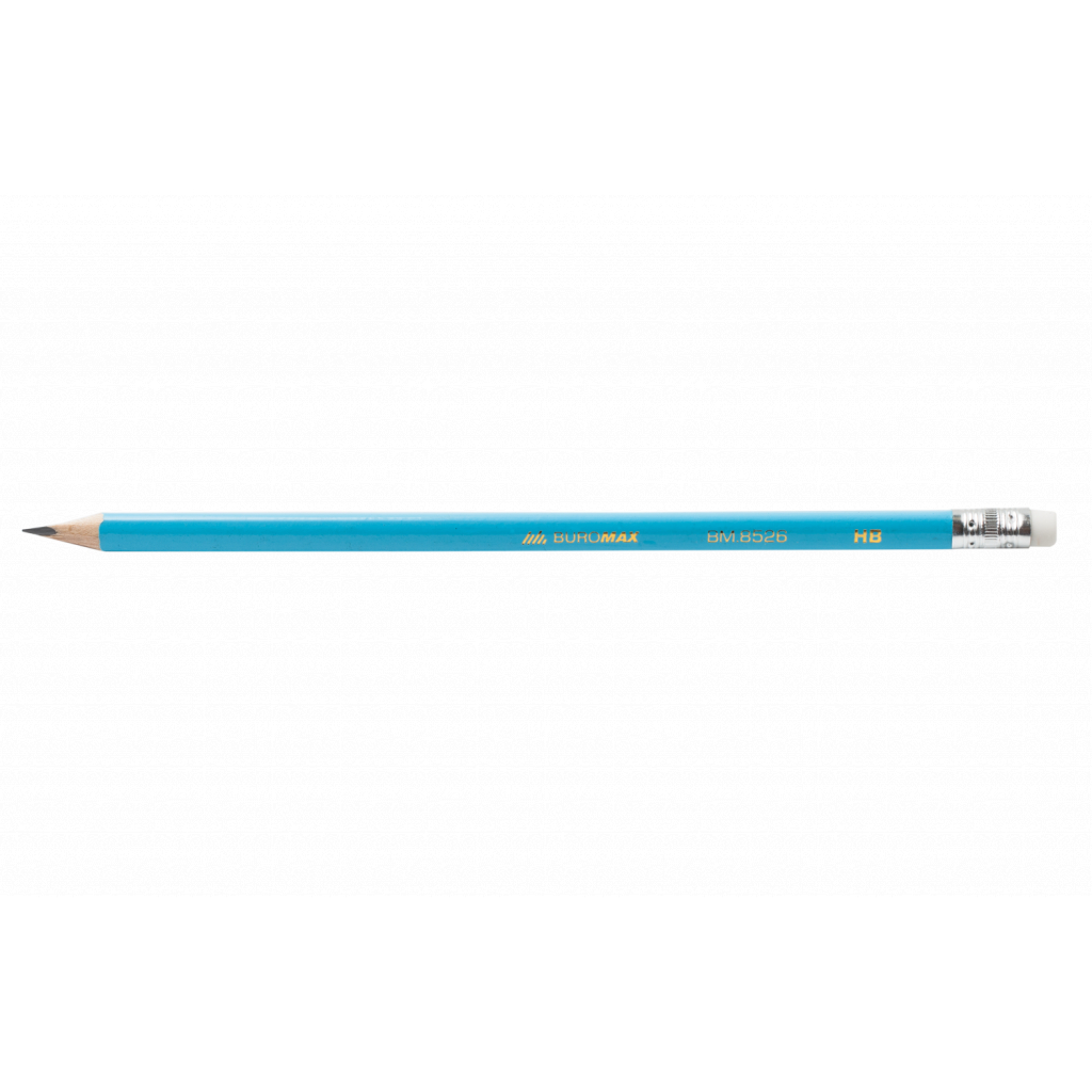 Олівець графітний Buromax Pastel HB з гумкою асорті (BM.8526-20) - зображення 2