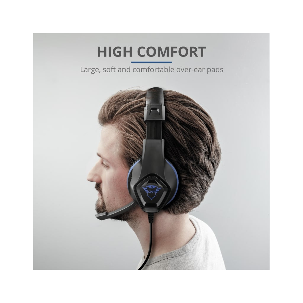 Навушники Trust GXT 404B Rana Gaming Headset for PS4 3.5mm BLUE (23309) - зображення 5