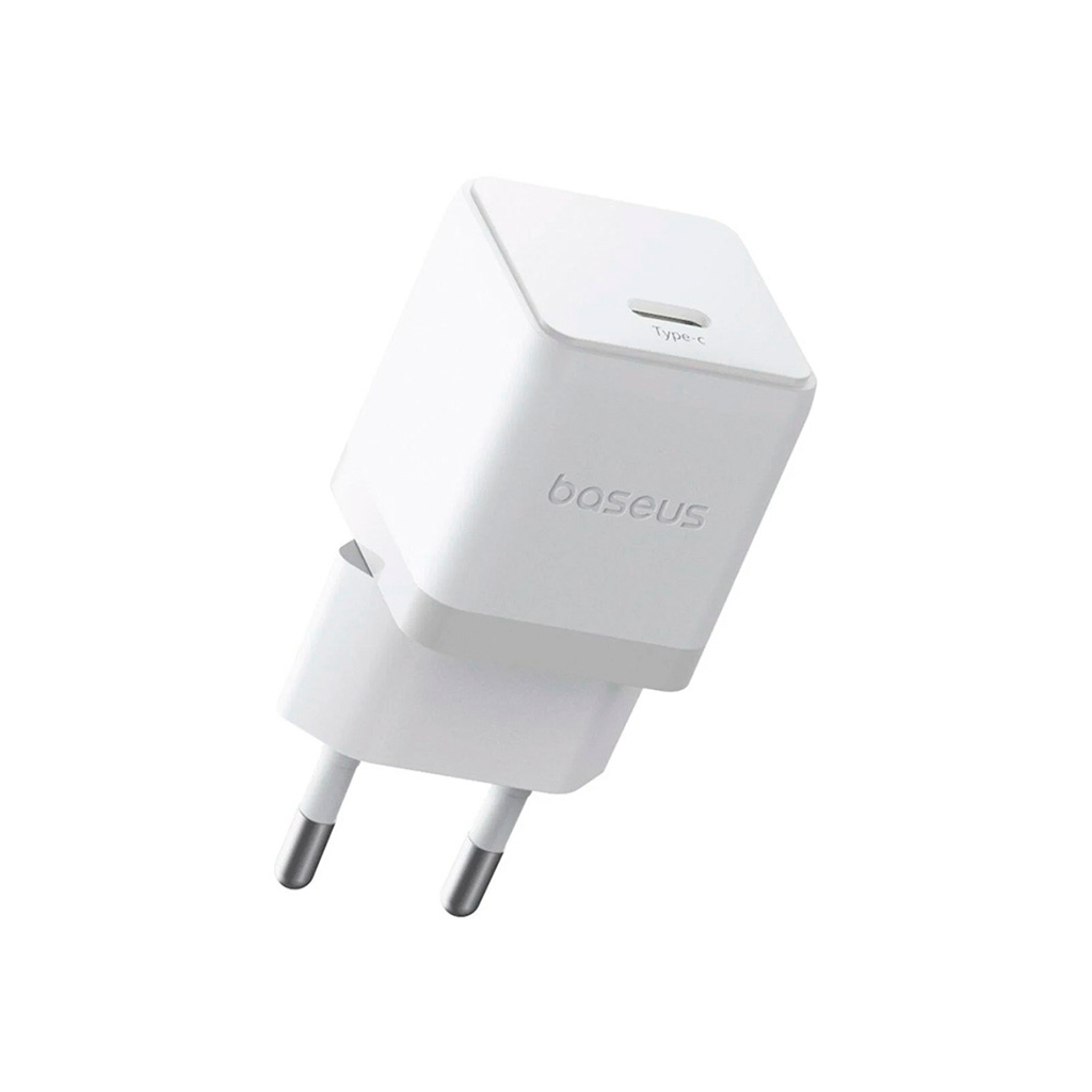 Зарядний пристрій Baseus Palm Fast Charger 1C 20W + Cable 1.0m Type-C 60W white (P10111602213-01) - зображення 4