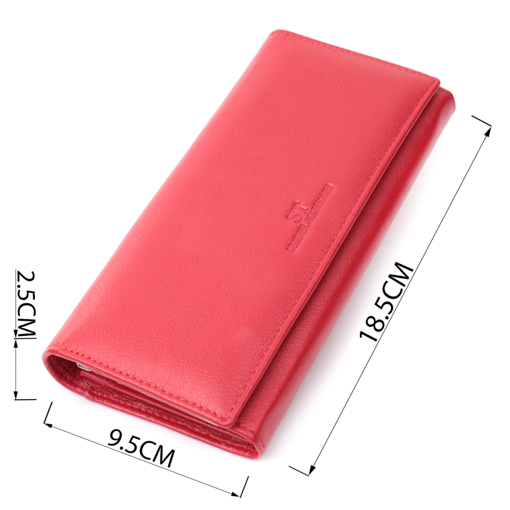 Гаманець ST Leather З натуральної шкіри Червоний (22675) - зображення 3