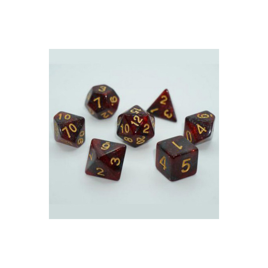 Набір кубиків для настільних ігор Games 7 Days Galaxy 7 Dice Set - Red (7 шт.) (g7dgala06) - зображення 1