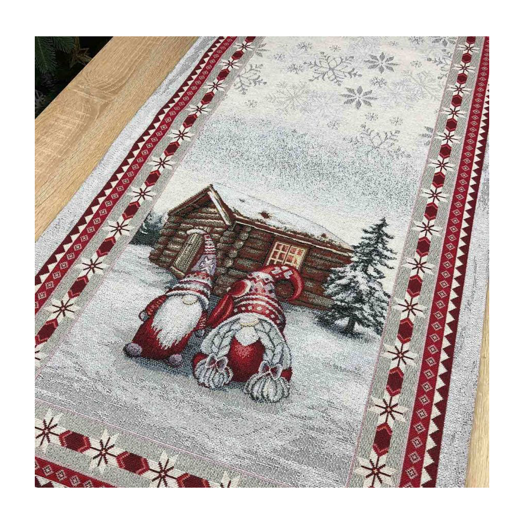 Доріжка на стіл Прованс гобеленова новорiчна Snowfall 100х35 см (4823093433366) - зображення 2