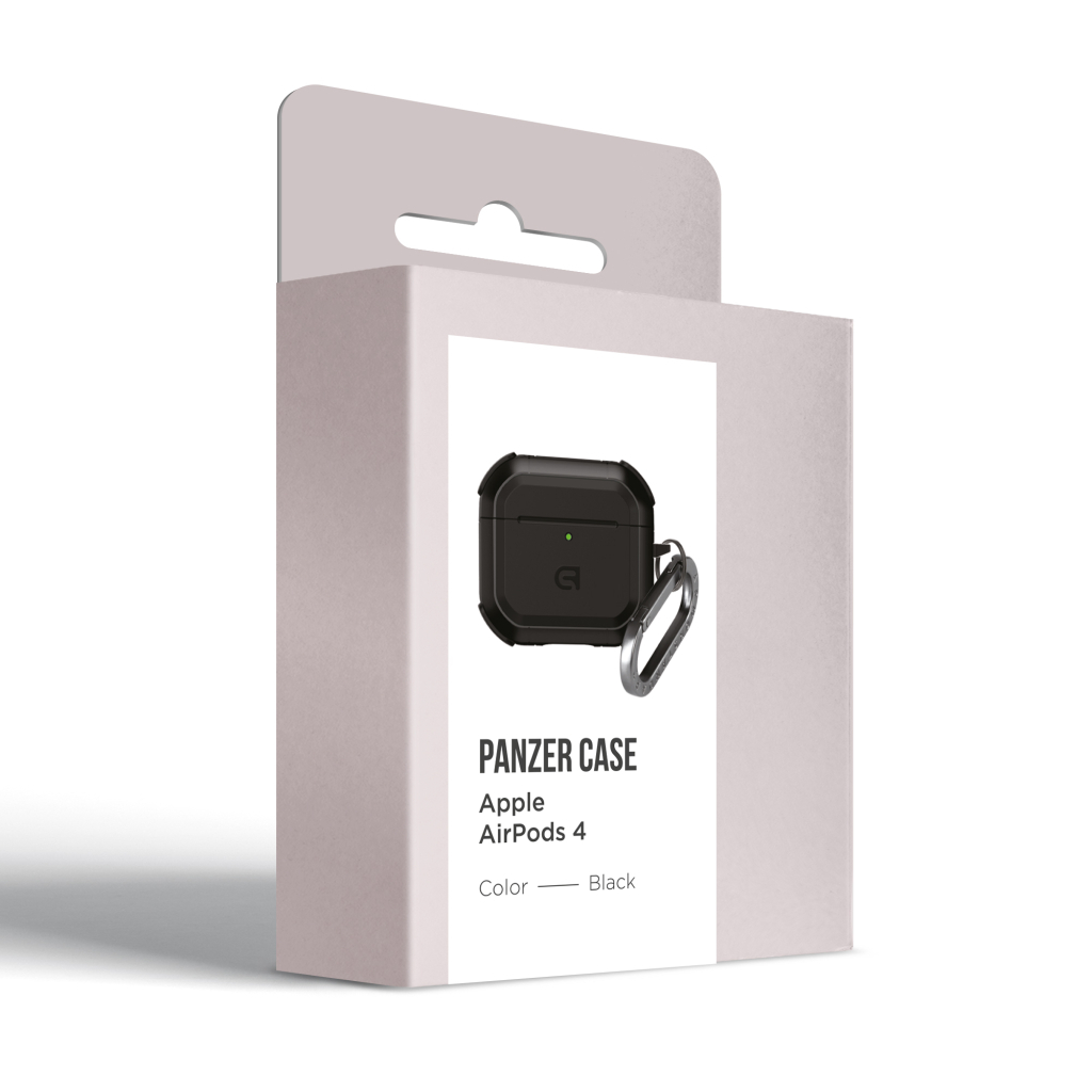 Чохол для навушників Armorstandart Panzer для Apple Airpods 4 Black (ARM82552) - зображення 3