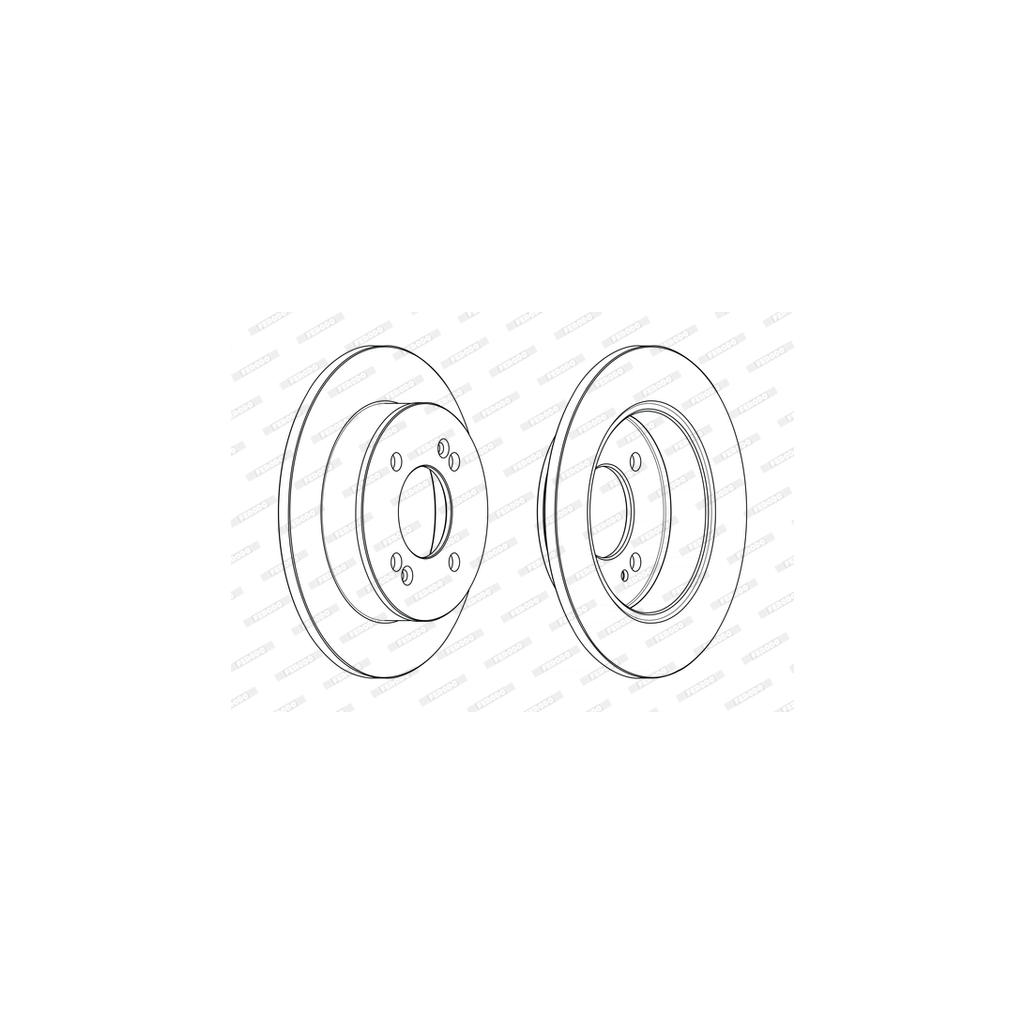 Гальмівний диск FERODO DDF2655C - зображення 1