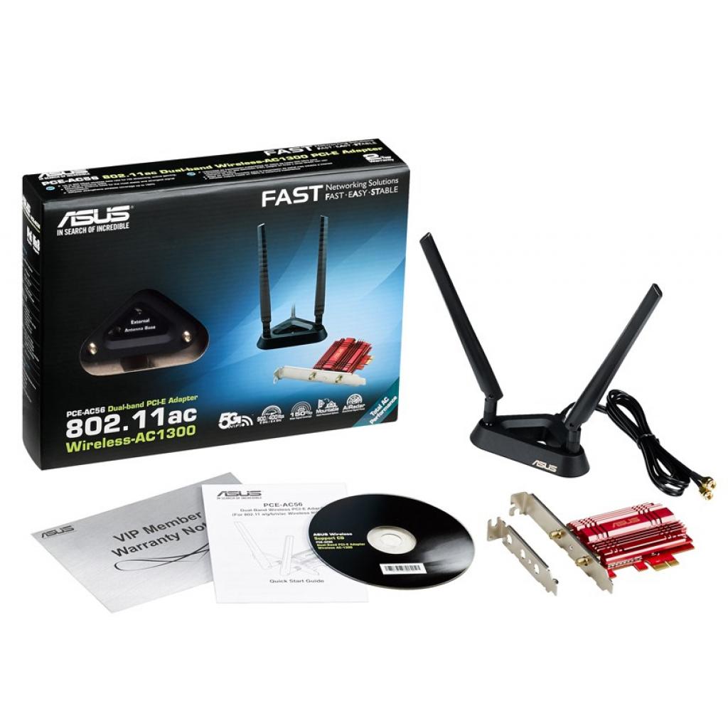 Мережева карта Wi-Fi ASUS PCE-AC56 - зображення 5