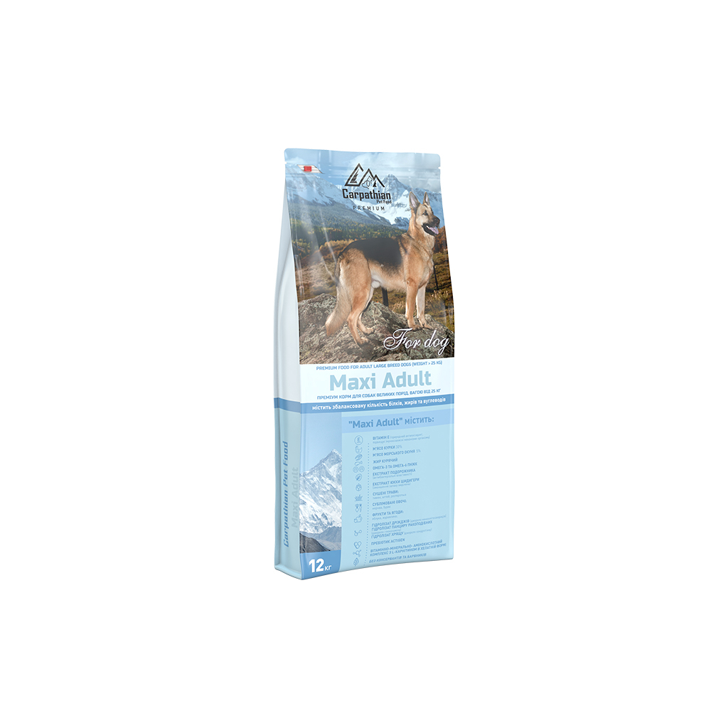 Сухий корм для собак Carpathian Pet Food Maxi Adult 12 кг (4820111140701) - зображення 1