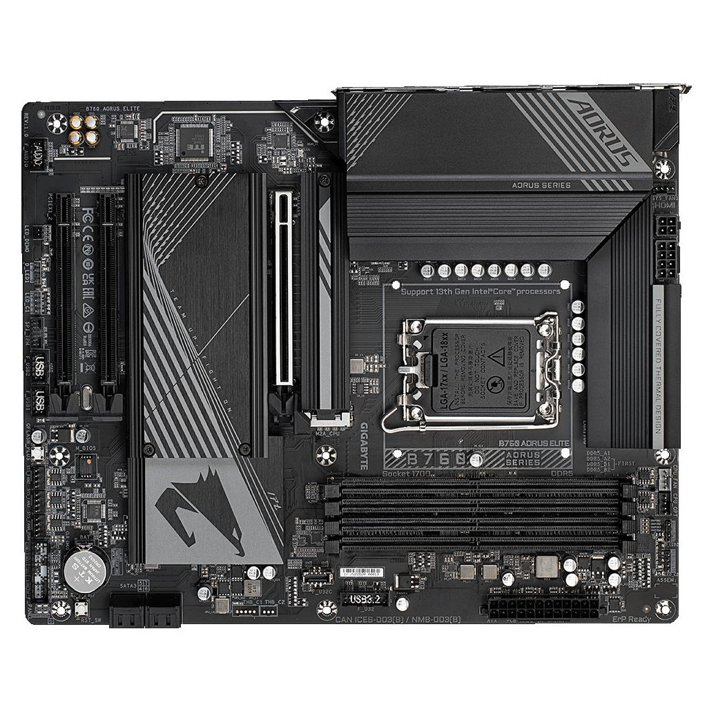 Материнська плата GIGABYTE B760 AORUS ELITE - зображення 5