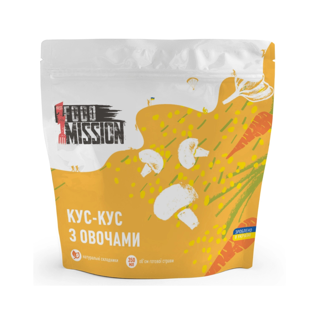 Їжа швидкого приготування Food Mission Кус-кус з овочами 100 г (fm.30467) - зображення 1