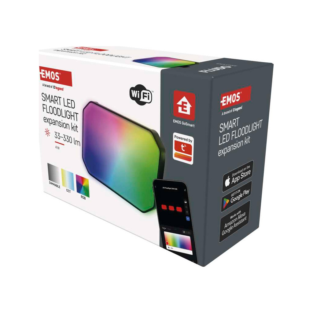 Прожектор EMOS ZIW181R 4 Вт RGBIC WIFI (ZIW181R) - зображення 10