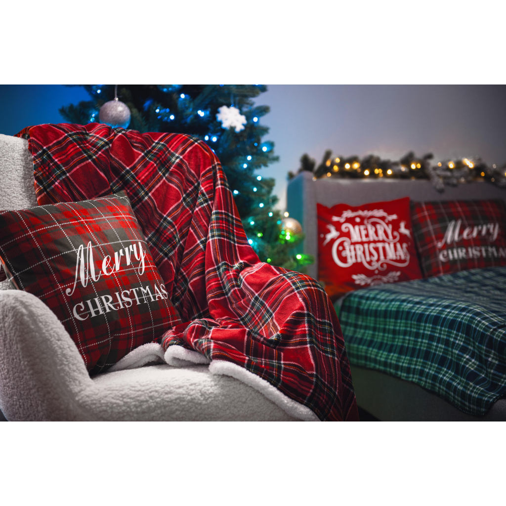 Плед Ardesto Sherpa 160х200см, 100% поліестер, клітинка, червоний (ART0201SH) - зображення 8