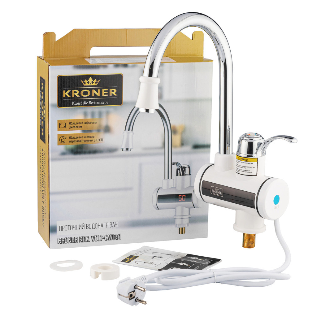 Проточний водонагрівач Kroner Volt-CW091 (CV020401) - зображення 11