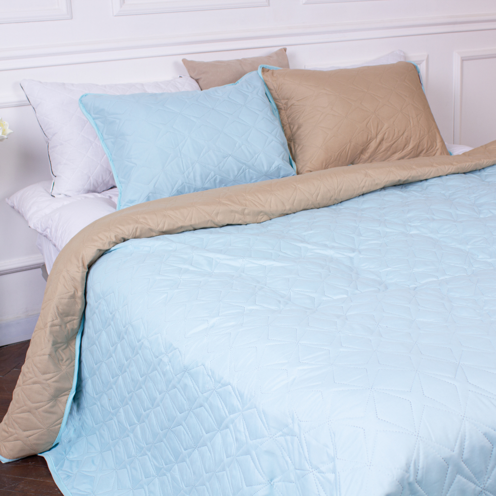 Покривало MirSon набір Serenity Line №7034 Azure 150х210 + наволочка 50х70 (2200005377239) - зображення 5