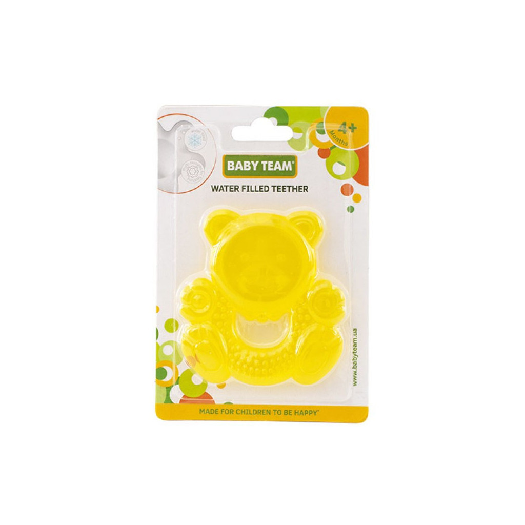 Прорізувач Baby Team з водою Ведмежатко (4004_мишка_желтый) - зображення 2