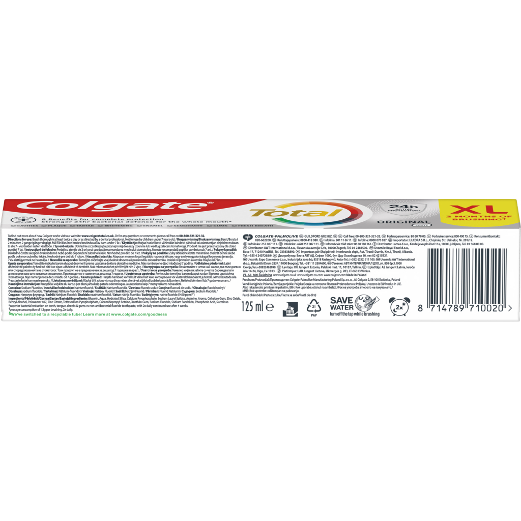 Зубна паста Colgate Total Original 125 мл (8714789710020) - зображення 3
