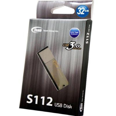 USB флеш накопичувач Team 32GB S112 Black USB 3.0 (TS112332GB01) - зображення 4