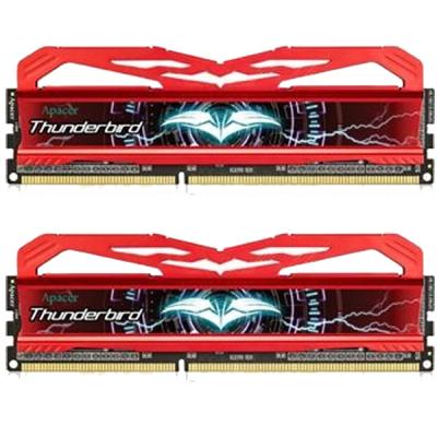 Модуль пам'яті для комп'ютера DDR3 16GB (2x8GB) 2400 MHz Thunderbird Series-Red Apacer (DK.16GAT.KA8K2) - зображення 1