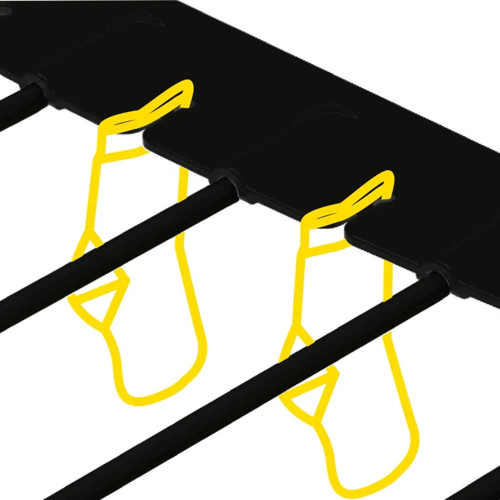 Сушарка для білизни Casa Si Poseidon Super 20m Black Підлогова (CS92254C04H) (DAS303061) - зображення 4