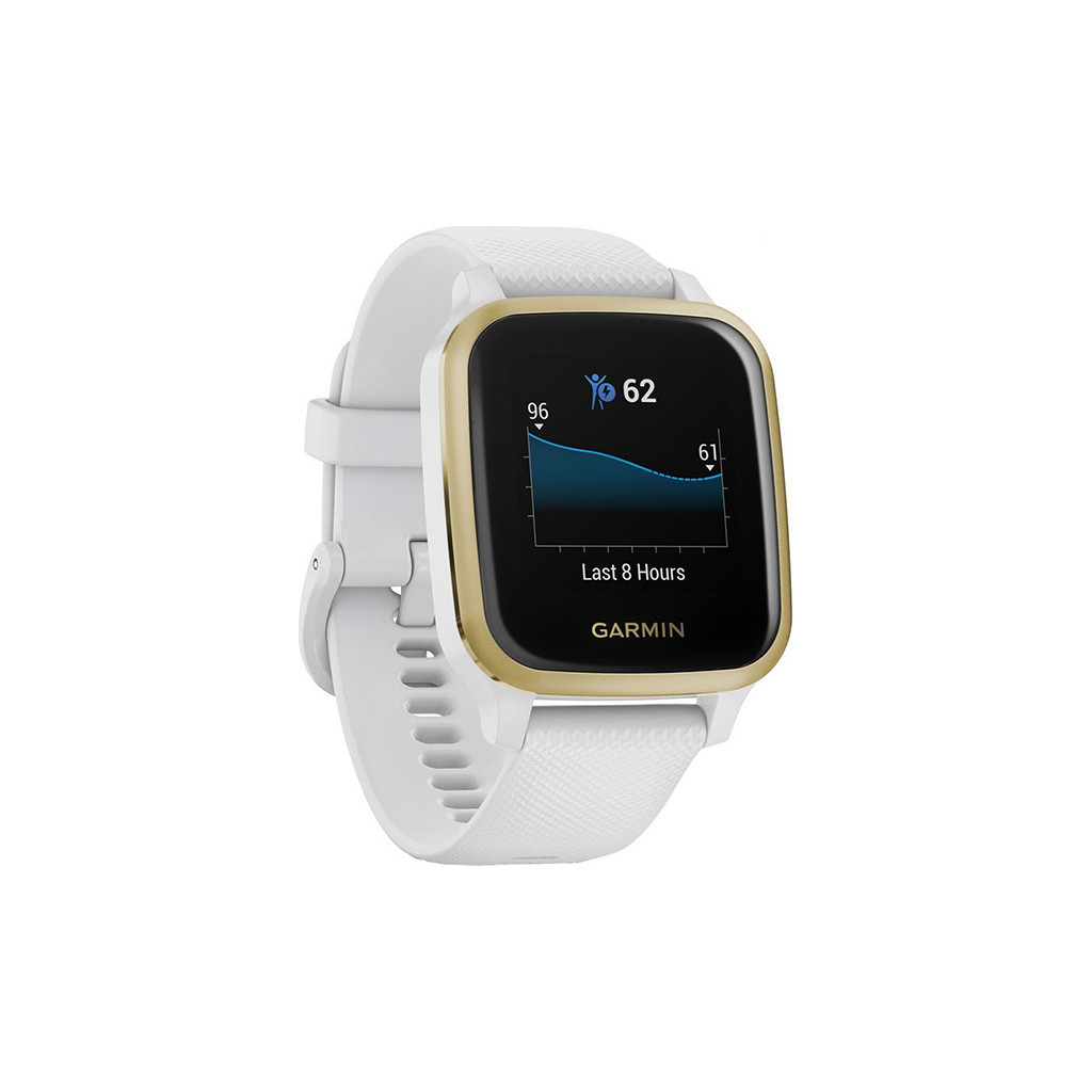 Смарт-годинник Garmin Venu Sq, White/Light Gold (010-02427-11) - зображення 3